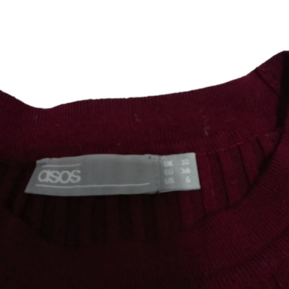 ASOS Sweater Ruffle Cold Shoulder 6 - Picture 5 of 7